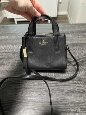 Kate Spade Mini Dominique Bag - Black/Gold